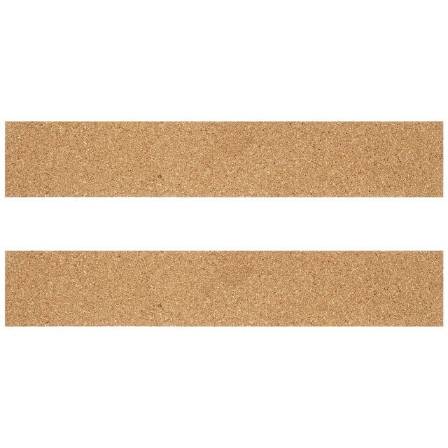Hemoton 2pcs Cork Board Strips Cork Bulletin Bar Strips Frameless Memo