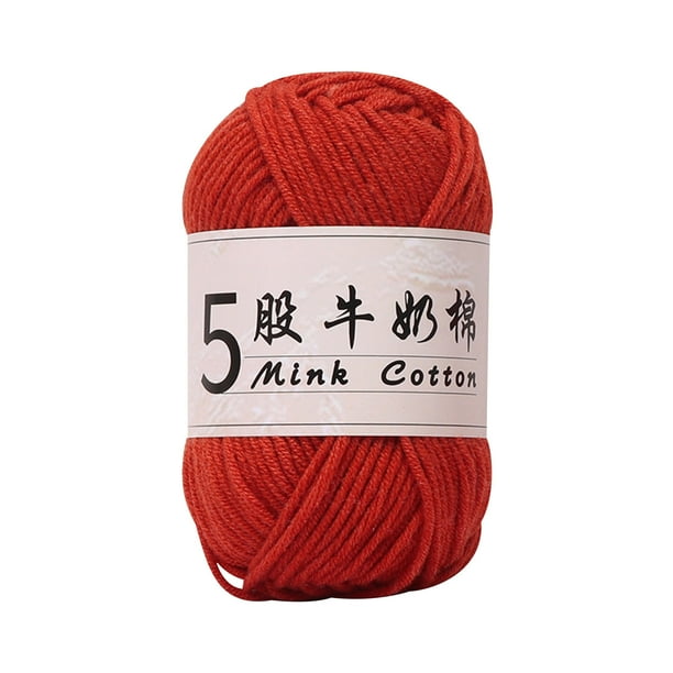 Hilo de algodón con leche para tejer a crochet,hilo acrílico suave para suéteres de bebé,muñecas,bufandas y accesorios.Ideal para manualidades en casa.