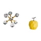 thumbnail image 5 of Figura Esférica De Porcelana Con Forma De Fruta, Adorno De Mesa, Estatua Moderna, Escultura Decorativa, Pieza De Colección Geométrica Para Escritorio, Oficina, Estantería, Sala De Estar,, 5 of 8
