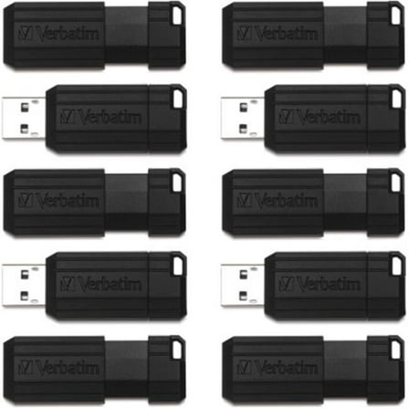 Pinstripe USB Drive - Black