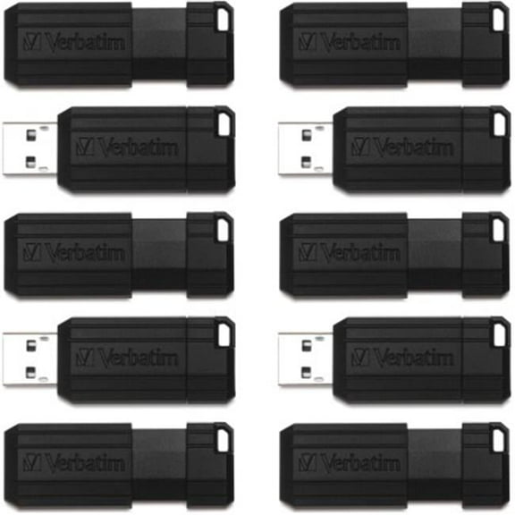 Pinstripe USB Drive - Black