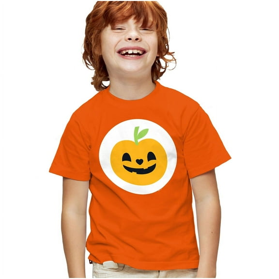 Care Bears: Unlock the Magic Trick Or Sweet Bear Belly Kids T Shirt for Youth Boys and Girls, Orange, Large