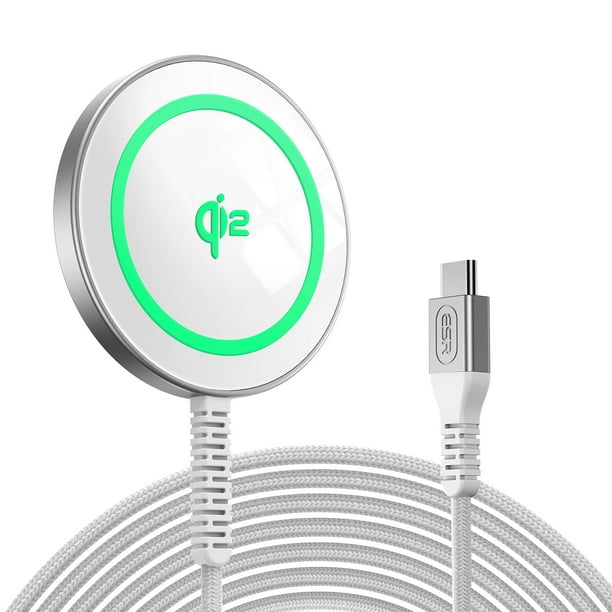 Cargador inalámbrico ESR HaloLock para Qi2 Magsafe 15W Silver