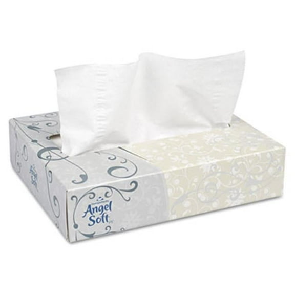 Angel Soft Ps  Facial Tissue  White  50 Sheets-Box  60 Boxes-Carton