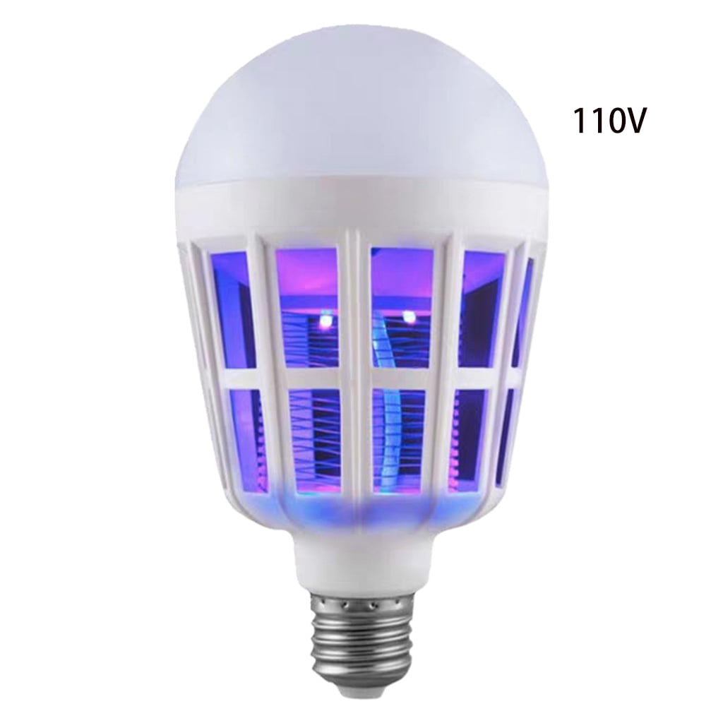 2In1 LED Electric Mosquito Zapper Killer Fly Insect Bug Trap Lamp Bulb Light E27 