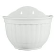 thumbnail image 1 of Semi-circular Imitation Leather Pattern European Style Wall-mounted Flower Pot, 1 of 8