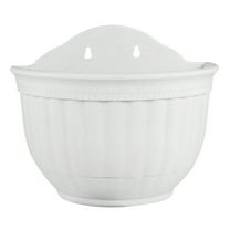 BESTOYARD Half Circle Planters for Wall Simple Design Plastic Beige 1Pcs