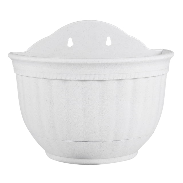 Semi-circular Imitation Leather Pattern European Style Wall-mounted Flower Pot