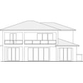 thumbnail image 3 of 013-3717: Luxury Contemporary 4 Bed, 5 Bath Luxury Home Plan, 3717 Sq Ft: Full Blueprints with License to Build by Home Plan Marketplace - Lesuto, 3 of 6