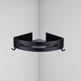 thumbnail image 4 of Shower Adhesive Wall Mounted Corner Shelf Aluminum Shampoo Holder Storage for Toilet - Triangle Black, 4 of 7