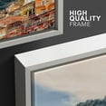 thumbnail image 4 of PixonSign Framed Canvas Print Wall Art Set Mountain Range Italy Lake Cuomo City Urban Architecture Photography Realism Scenic Landscape Decorative Colorful Multicolor for Bedroom - 16"x24"x3 White, 4 of 5