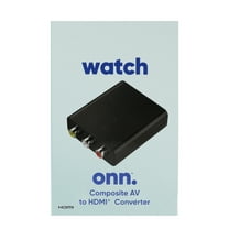 onn Composite AV to HDMI Converter, Black