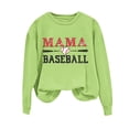 thumbnail image 3 of Uootdi Hauts Boho pour Femmes Col Rond Mama Imprimé Baseball Rassemblements Sportifs Usage Quotidien Chandails en Molleton Confortables Cardigans Cadeau, 3 of 5