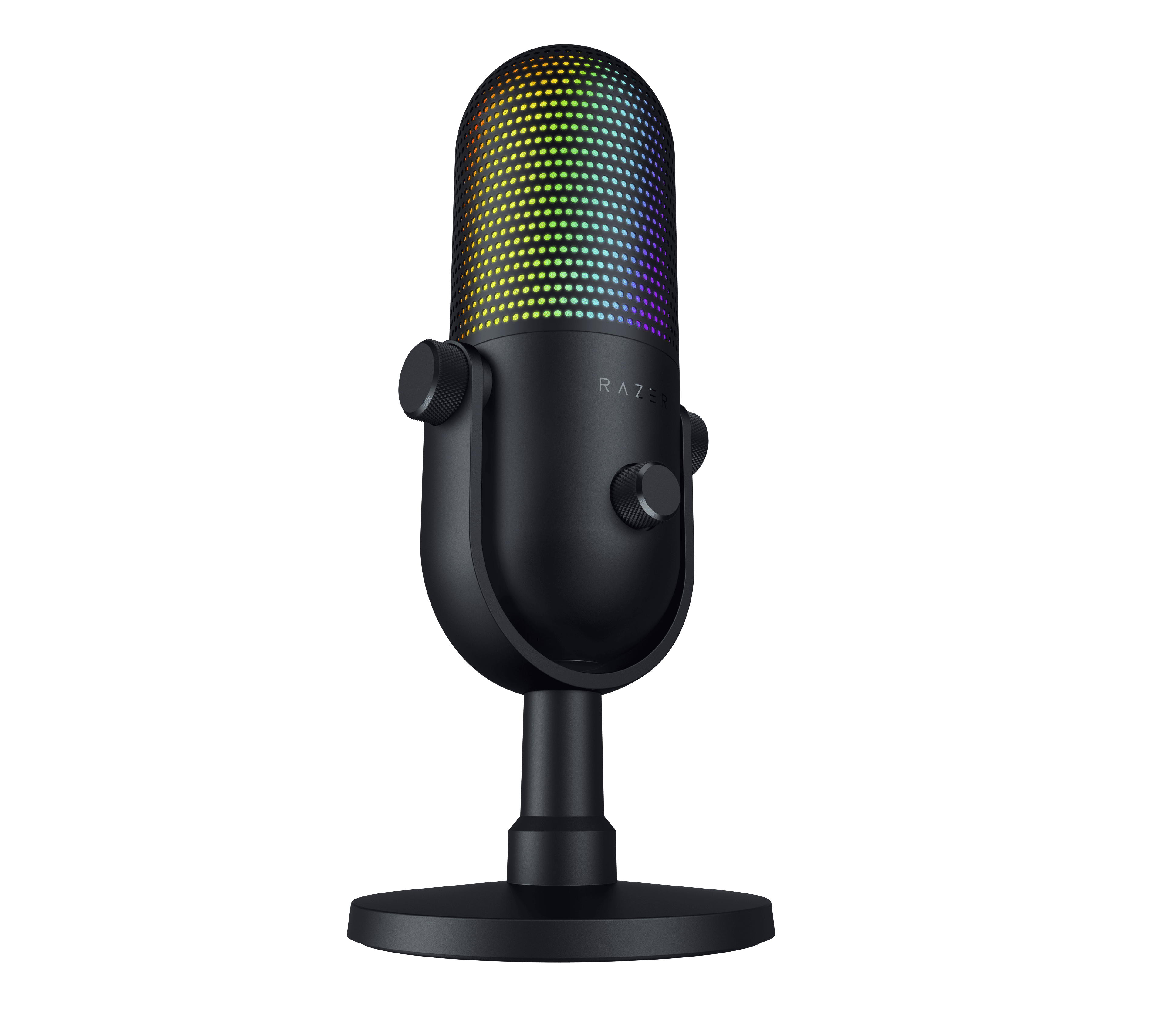 Razer Seiren V3 Chroma USB Mic with RGB Lighting Microphones with Tap-to-Mute, Black
