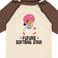 thumbnail image 4 of Inktastic Future Softball Star Cute Girls Girls Long Sleeve Baby Bodysuit, 4 of 5