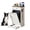White Single Door, variant on Tilt Out Trash Can Cabinet with Dog Bowl, 10 Gallons Dog Feeding Station with Storage, Dog Food Cabinet with Hideaway Drawer for Kitchen, Living Room,Laundry Room