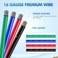 thumbnail image 5 of Nilight 4Pin Way Electrical Wire Connector 10 Pack 16AWG Male Female Plug Socket Quick Disconnect Waterproof Plug Play 1.5mm Series Terminal for Car Truck Motorcycle Marine Boat, 5 of 7