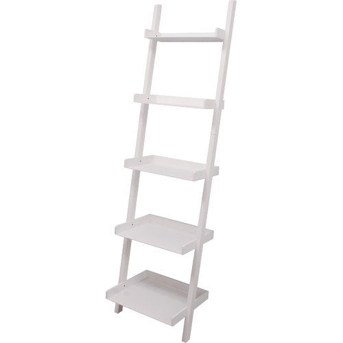 Five Tiered Leaning Bookcase