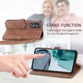 thumbnail image 6 of for Motorola Moto G62 5G Wallet Case, [Flower Embossed] Premium PU Leather Wallet Flip Protective Phone Case Cover with Card Slots and Stand with Wrist Strap for Motorola Moto G62 5G,Brown, 6 of 7