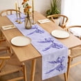 thumbnail image 3 of Table Runner 90 Inches Long for Kitchen Dining, Purple Bow Dresser Scarf Farmhouse, Dining Table Decorations for Wedding/Parties, Cute Bowknot Simple Pure Color 13 x 90 In, 3 of 8