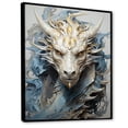 thumbnail image 2 of Designart "Odyssey Of Blue And Grey Dragon III" Dragons Floater Framed Wall Art Prints, 2 of 5