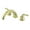 Polished Brass, variant on Kingston Brass KC364 Magellan Two-Handle Deck Mount Roman Tub Faucet, Polished Chrome/Polished Brass