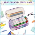 thumbnail image 3 of 78PCS Cute Pencil Case with Supplies, Pastel Highlighters Gel Pens Mechanical Pencils Set, Stationary Set with Pencil Pouch, Black, 3 of 6
