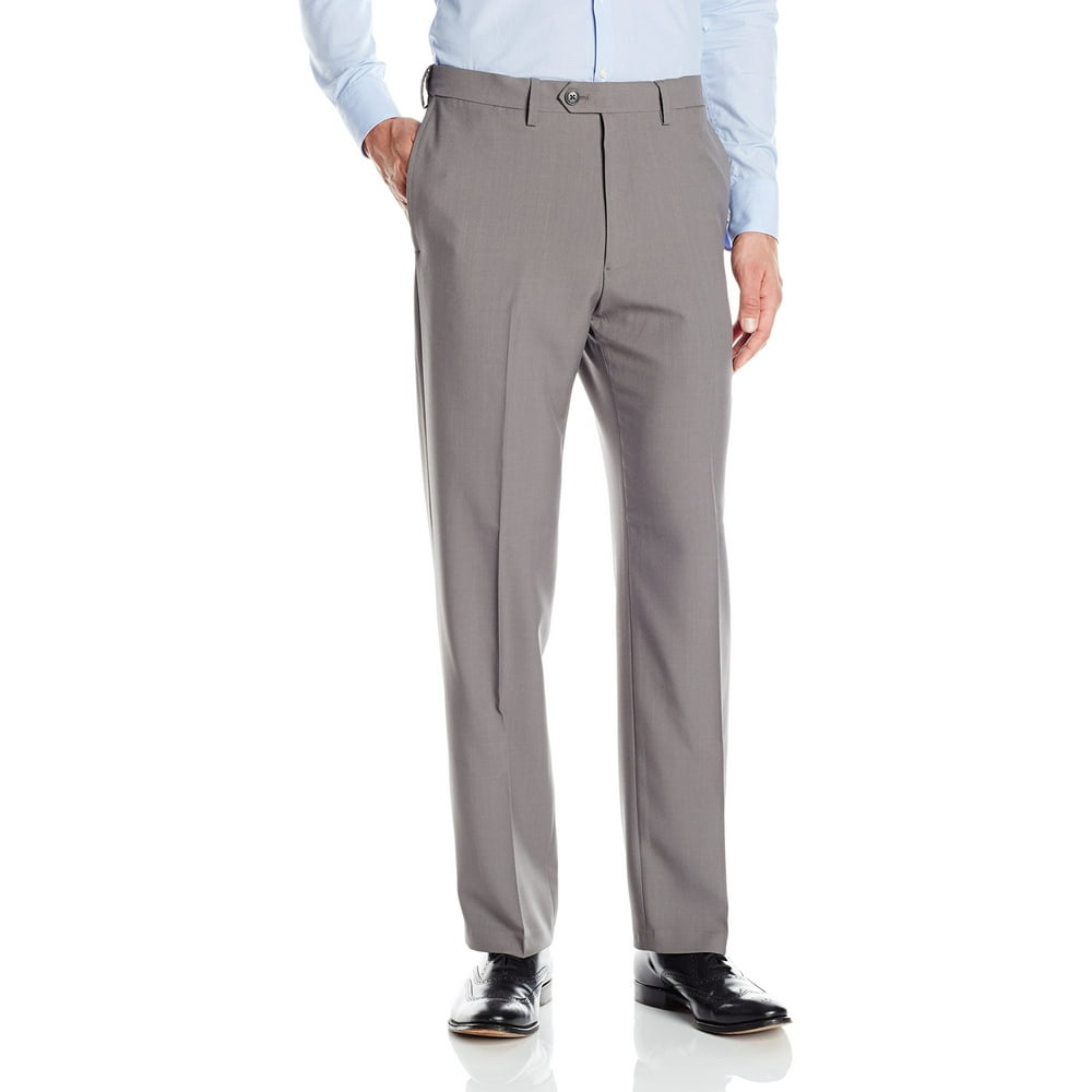 Haggar Mens Dress Pants 38X29 Expandable Flat Front Stretch 38