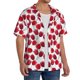 thumbnail image 2 of Fotbe Tulips Flowers Camisa Estampada de Manga Corta para Hombre, Casual de Verano, Estilo Playero, Sin Arrugas-Large, 2 of 5