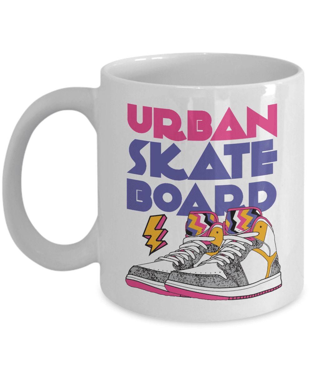Cool Urban Skateboard Skater or Skateboarder Coffee & Tea Mug Cup, 11oz