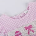 thumbnail image 7 of Baby Girl Bubble Romper Summer Easter Baby Girl Romper Dress My First Easter Fly Sleeve Smocked Dress Baby Rompers Pink 0 Months-3 Months, 7 of 7