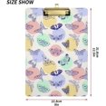 thumbnail image 3 of FMSHPON Butterflies Clipboard Hardboard Wood Nursing Clip Board and Pull for Standard A4 Letter 13x9 inches, 3 of 7
