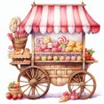 thumbnail image 1 of 5D DIY Taladro Postres Carrito 30x30cm Rosa, 1 of 9