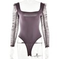 thumbnail image 3 of Mamelucos Ladies Bodycon Playsuits Sexy Style Mesh Jumpsuit Traje de baño (Marrón S) Kuymtek Marrón T S para Mujer, 3 of 8