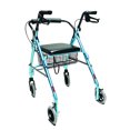 thumbnail image 3 of Graham Field Lumex Walkabout Lite Rollator with Seat & 6 Inch Wheels, Aqua, 3 of 6