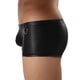 thumbnail image 5 of Calzoncillos tipo bóxer de piel sintética para hombre, estilo mojada., 5 of 6