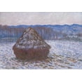 thumbnail image 2 of Monet, Claude 24x18 White Modern Wood Framed Museum Art Print Titled - Stack of Wheat, 2 of 4