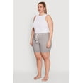 thumbnail image 3 of Women's Plus Size Rope Belted Shorts, 3 of 5