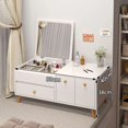 thumbnail image 3 of Mirrors Drawer Dressing Table Box Organizer Led Things Dressing Table Orgnaizing Bedroom Living Room Tocador Maquillaje Vanity My Lux Decor Round, 3 of 16