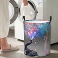 thumbnail image 6 of KLL Elephant Fireworks Celebration Waterproof Foldable Laundry Hamper Bucket with Handles for Storage Bin,Kids Room,Home Organizer (Small ), 6 of 7
