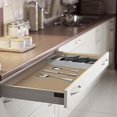 thumbnail image 2 of Organizador de cubiertos compacto, bandeja de cajón de cocina, organizador para tenedor y cuchillo, herramienta de partición para artículos de cocina, gris, 2 uds. Sailing Electrónica, 2 of 4