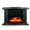 A, variant on BallsFHK 1000W Electric Fireplace Space Heater 3D Flame Heating Warmer Blower