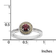 thumbnail image 2 of Sterling Silver & 14k Rhodolite Garnet Ring, 2 of 5