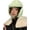 A Light Green, variant on YooGuoGuo Women Elegant Winter Polyester Bucket Hats Church Cloche Flapper Hat Vintage Bowler Hat Fishing Beanie Cap with Bowknot
