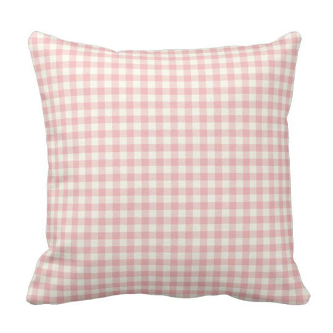 BPBOP Pink Gingham Pattern Pillowcase Cover 18x18 inch - Walmart.com ...