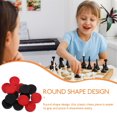 thumbnail image 2 of HLONK 24 Pcs Checkers Chess Pieces Chessboard Replacement Wooden Accessories For Game, 2 of 6