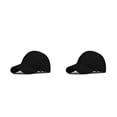 thumbnail image 3 of Guardurnaity Gorra de béisbol para mujer, sombrero deportivo con cola de caballo, hebilla ajustable, poliéster, transpirable, para exteriores, Negro 2piezas, 3 of 6