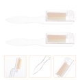 thumbnail image 4 of Miangastore straight eyebrow comb Eyebrow Combs Transparent White for Makeup Women 2Set, 4 of 9