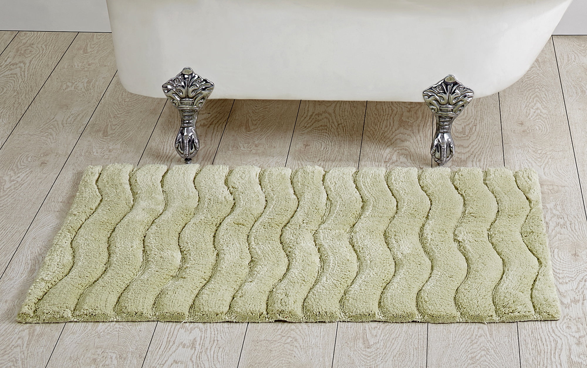 Better Trends Indulgence Tufted Bath Mat Rug 100 Ring Spun Cotton, 27
