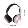 thumbnail image 3 of kkbbma under $5 Wireless Headphones Bluetooth HIFI, Wireless Bluetooth 5.0 Headphones, HIFI Stereo Over Ear Headset, Gaming Headphones With Mic, Foldable Comfort Ear Pads, 3 of 8